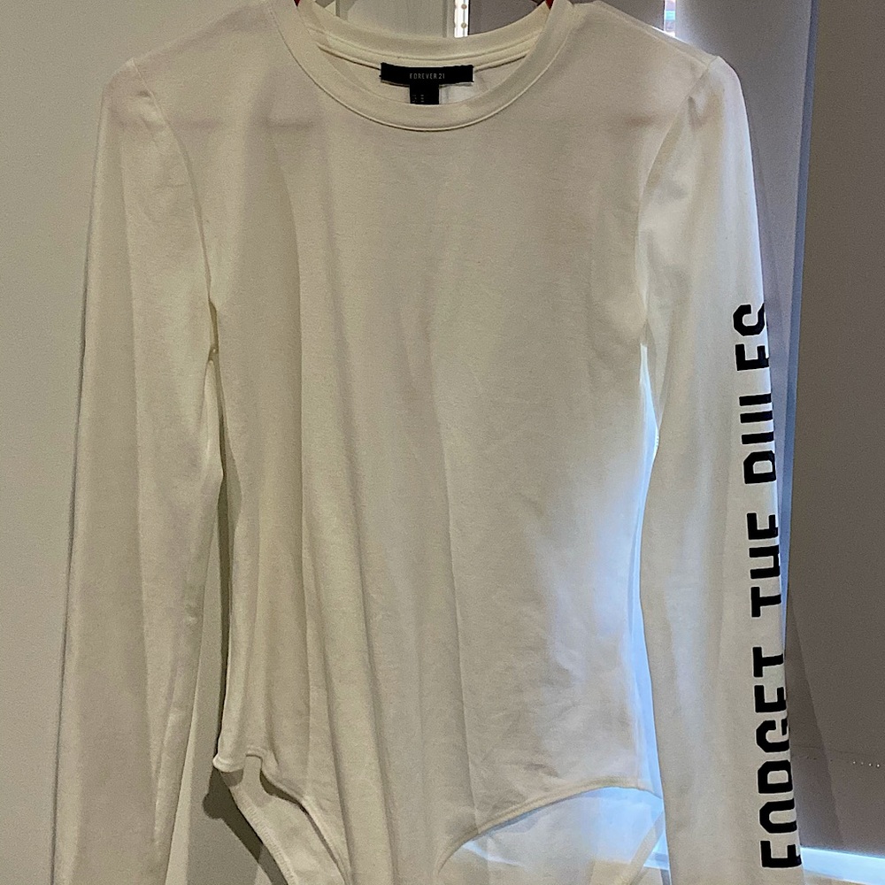 Forever 21 white body suite